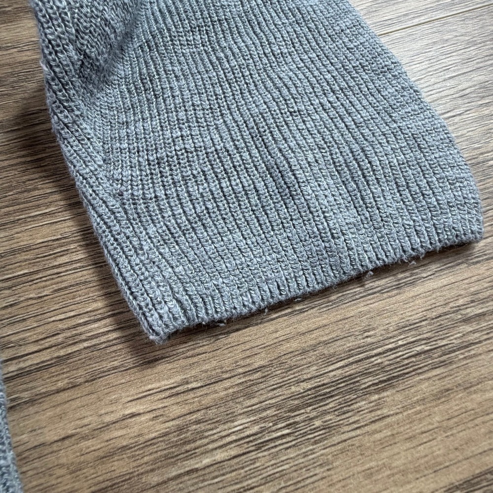 Free People FP beach Malibu Slouchy Oversized Gray Sweater Ribbed Size M Boho - Picture 13 of 16